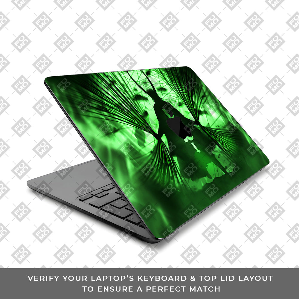 Loki's Green Aura MacBook Air 13 M4 2025 Laptop Skin