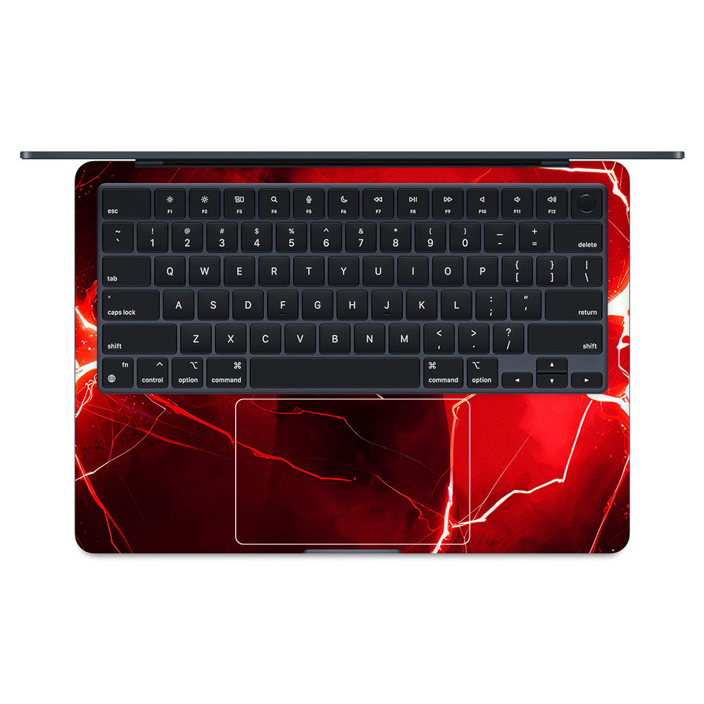 Red Rage Batman MacBook Air 13 M3 2024 Laptop Skin