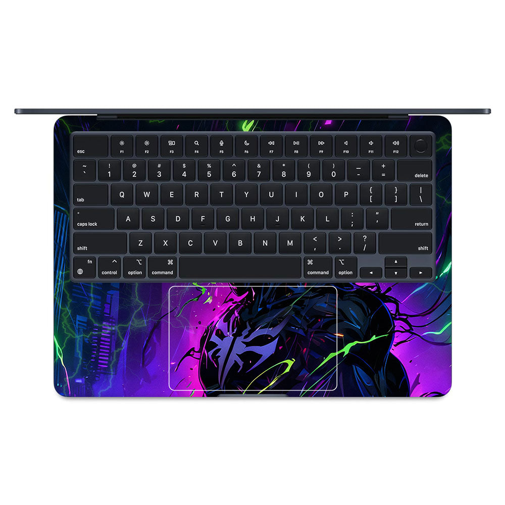 Venom Chaos Surge MacBook Air 13 M3 2024 3D Laptop Skin