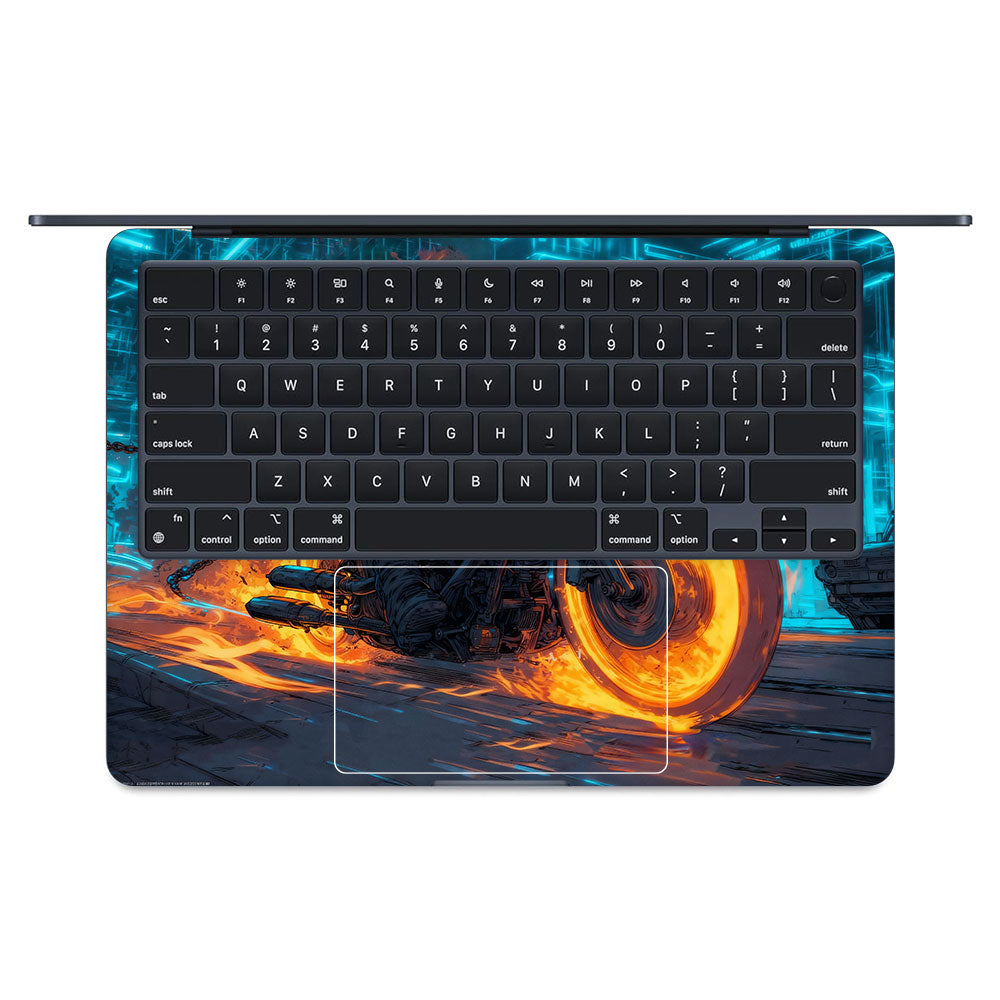 Hellfire Rider MacBook Air 13 M4 2025 Laptop Skin