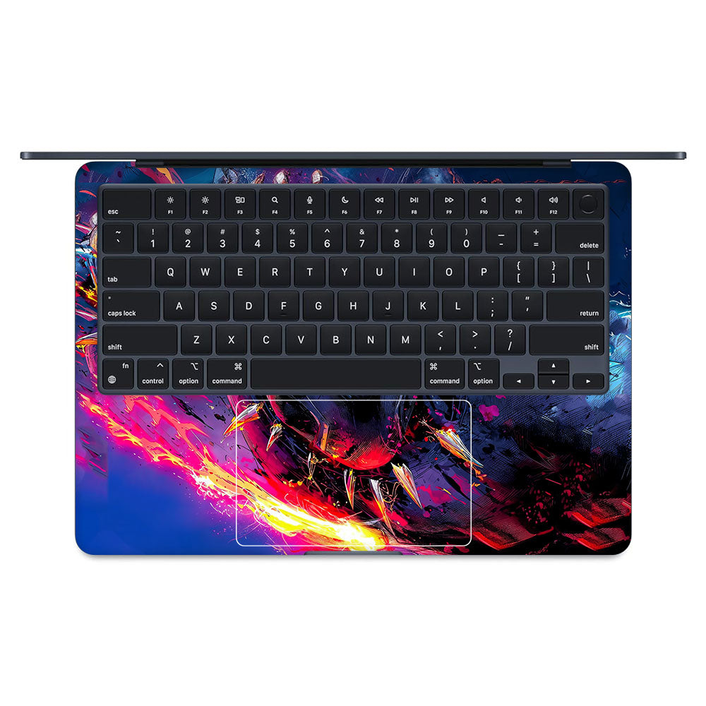 Vibranium Fury Wakandan Charge MacBook Air 13 M4 2025 Laptop Skin
