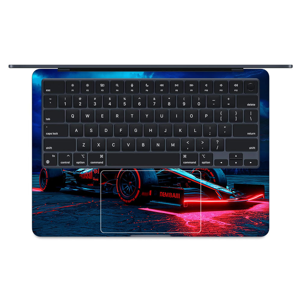 Fututristic Formula 1 MacBook Air 13 M3 2024 Laptop Skin