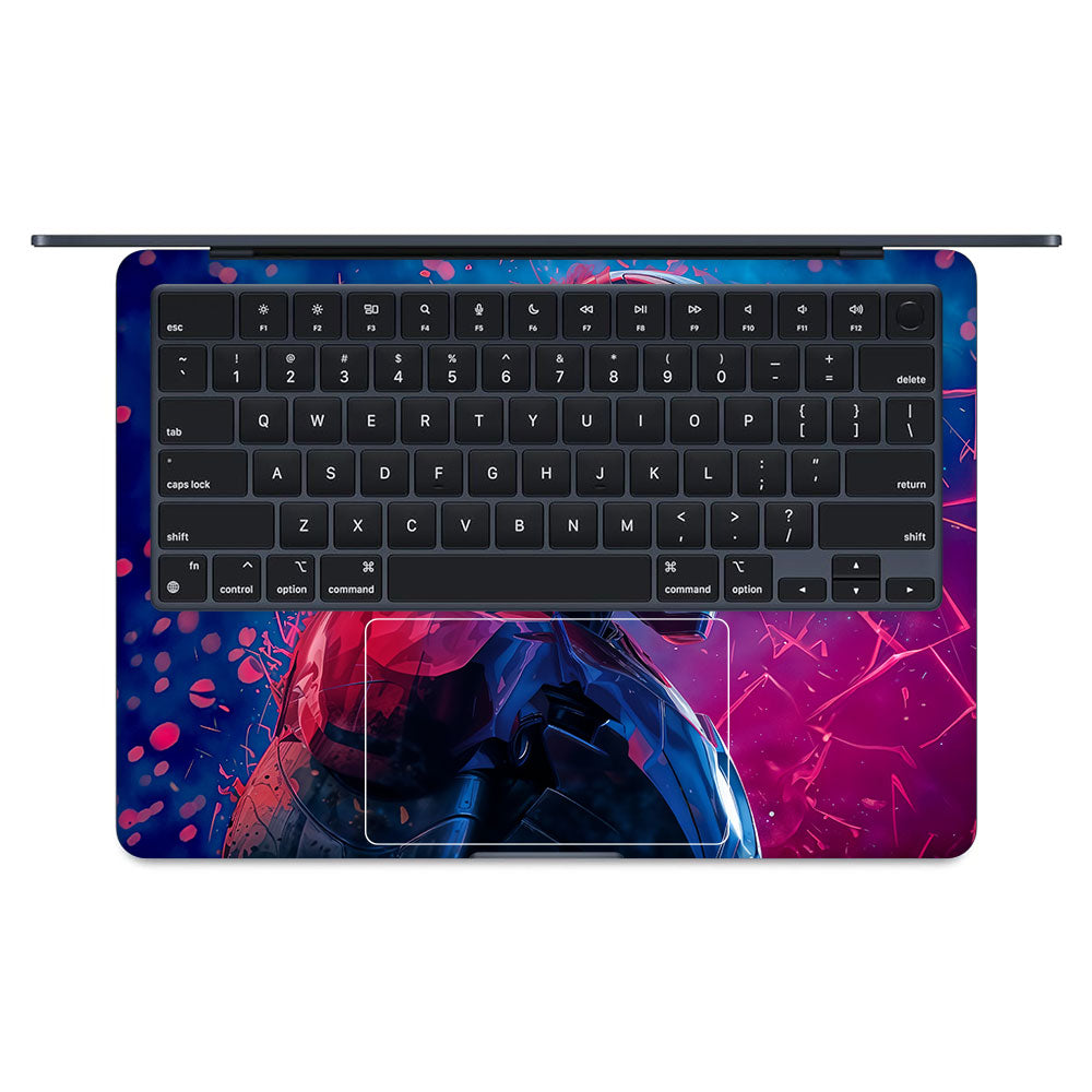 Iron Man Neon Tech MacBook Air 13 M4 2025 Laptop Skin
