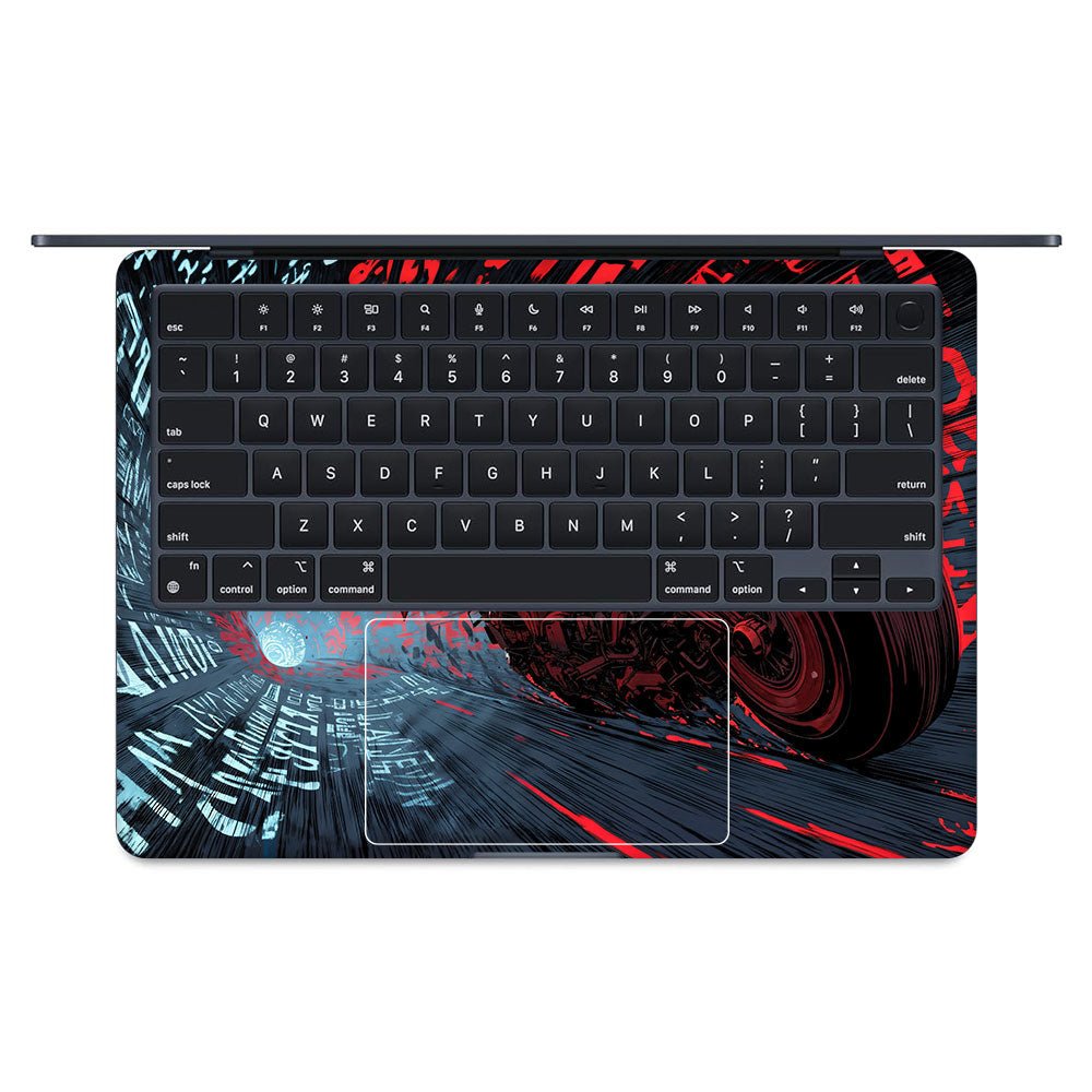 Dark Knight Overdrive MacBook Air 13 M4 2025 3D Laptop Skin