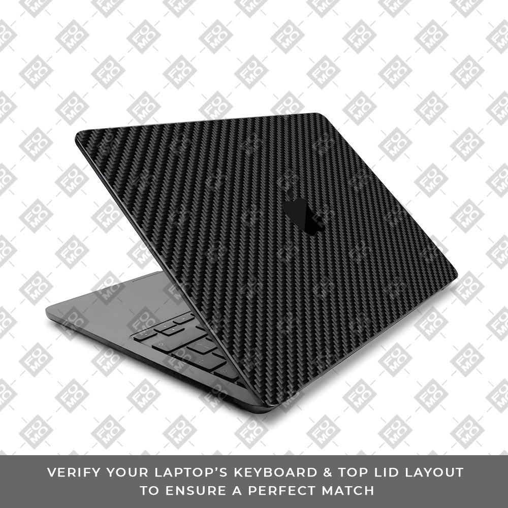 Textured Carbon Fibre MacBook Air 13 M5 2026 Laptop Skin