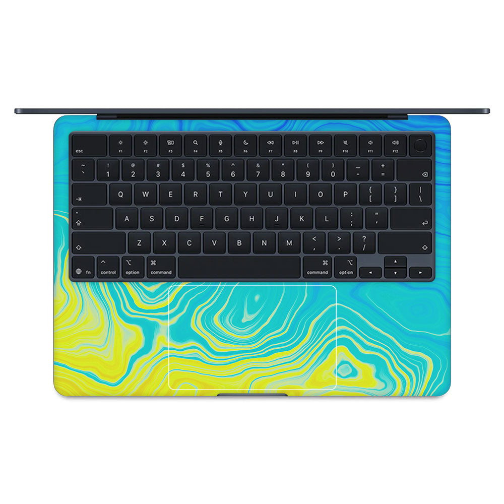 Ocean Gradient Waves MacBook Air 15 M5 2026 Laptop Skin