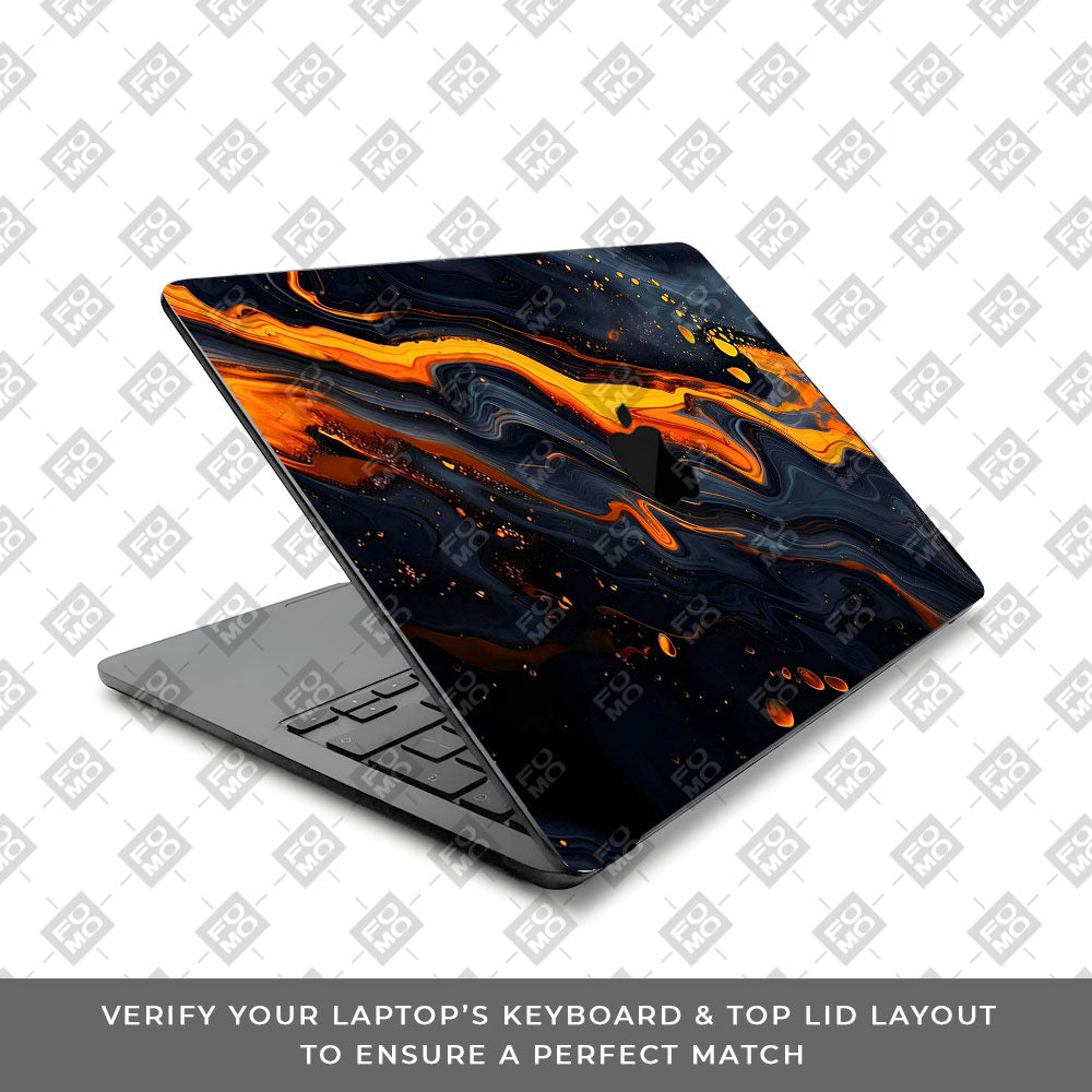 Lava Marble MacBook Air 13 M5 2026 Laptop Skin