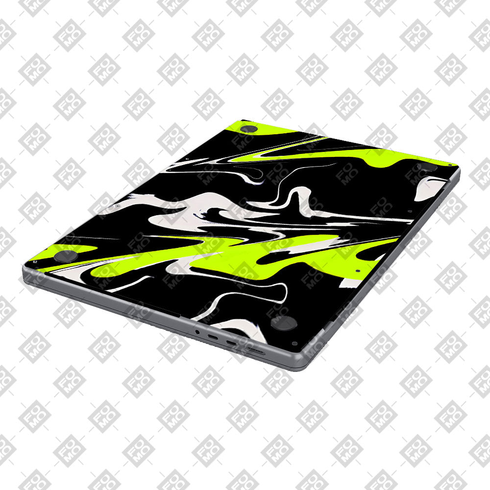 Air 15 M5 2026n Green and Black Patterns MacBook Air 13 M5 2026 Laptop Skin
