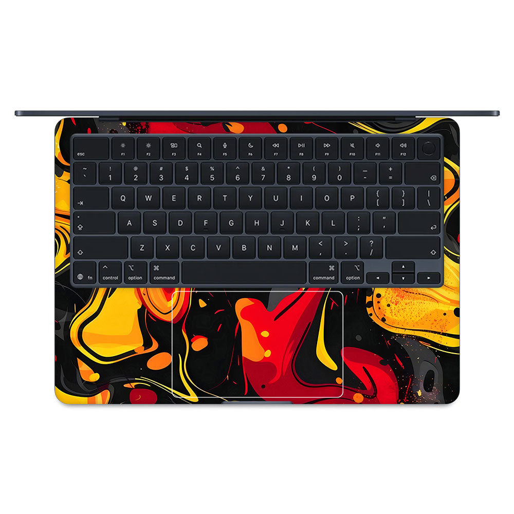 Lava Burst MacBook Air 15 M5 2026 Laptop Skin