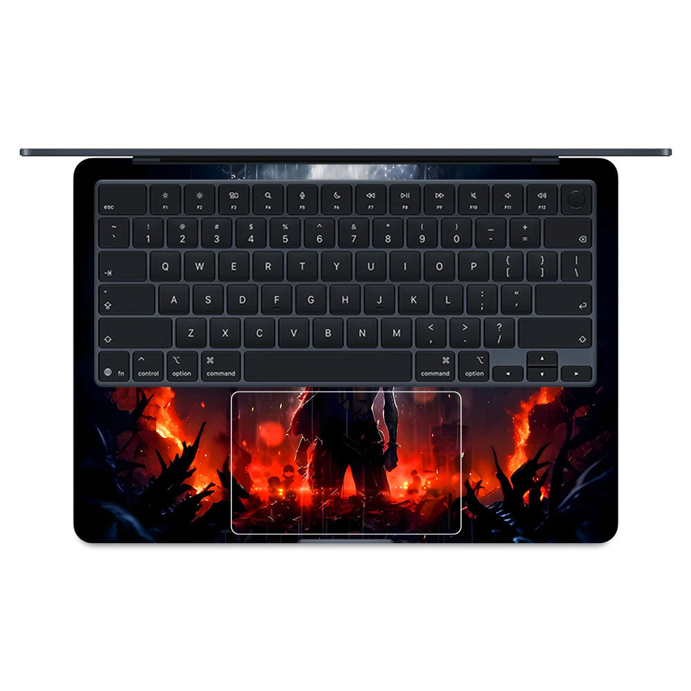 Monkey D. Luffy Blazing Red MacBook Air 15 M5 2026 Laptop Skin