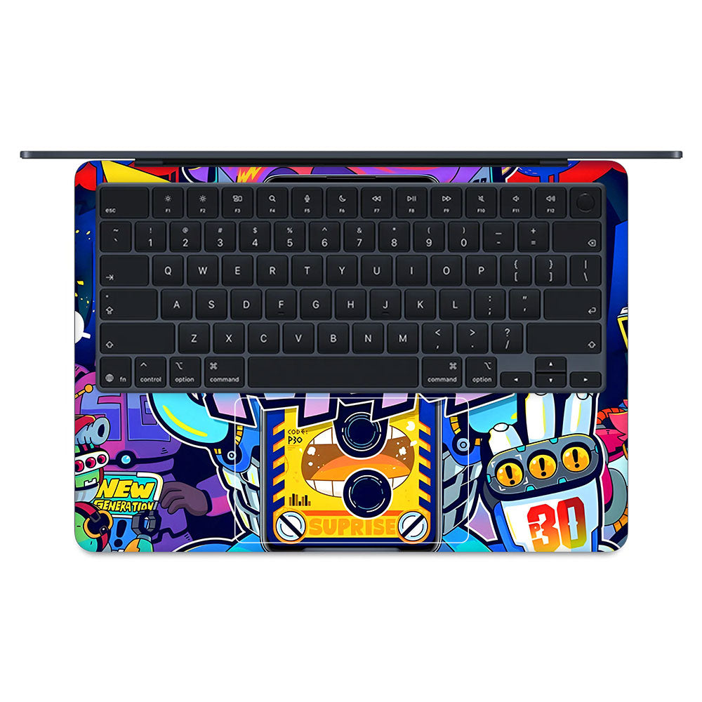 Futuristic Cyberpunk Vision MacBook Air 15 M5 2026 Laptop Skin