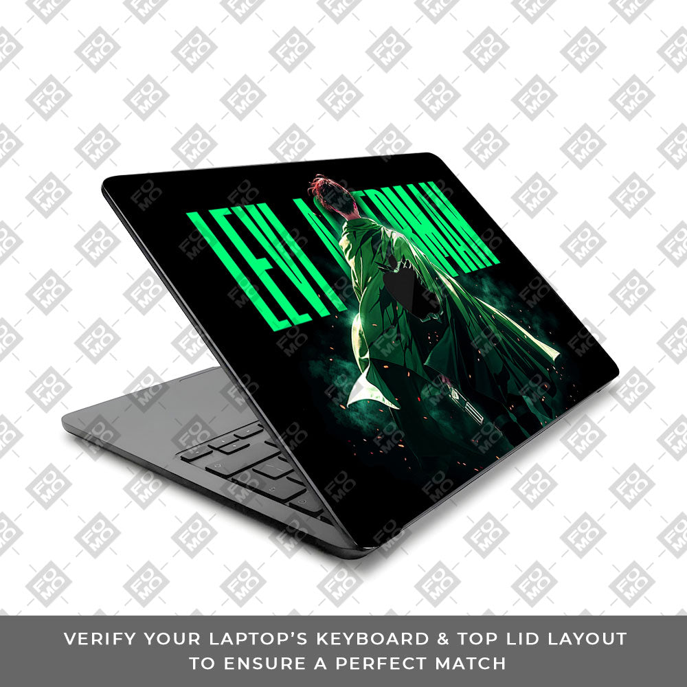 Levi Ackerman Stance MacBook Air 13 M5 2026 Laptop Skin