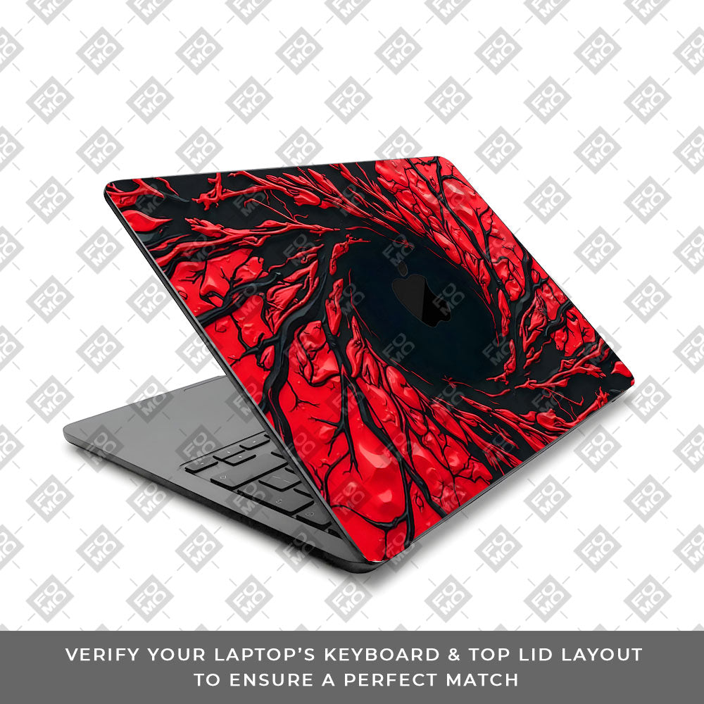 Spiderman Web Red MacBook Air 13 M5 2026 Laptop Skin