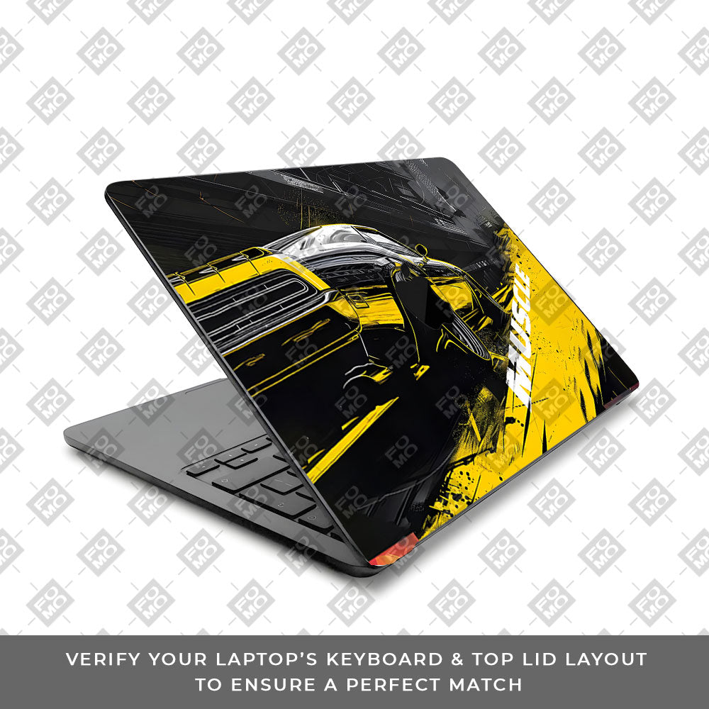 Black Muscle MacBook Air 15 M5 2026 Laptop Skin