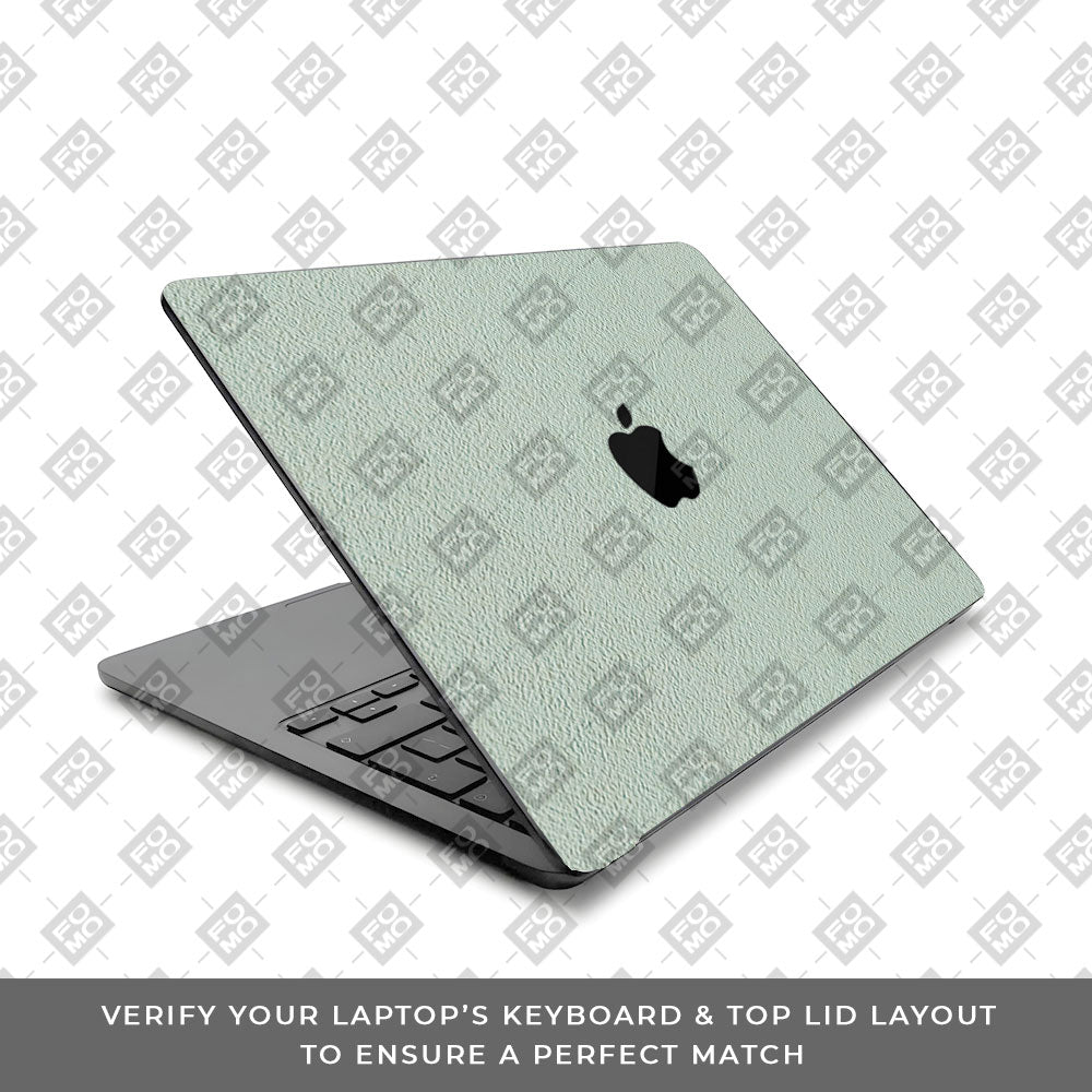 Textured Aqua Stone MacBook Air 15 M5 2026 Laptop Skin