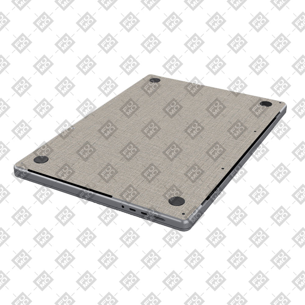 Textured Fabric Grey MacBook Air 13 M5 2026 Laptop Skin