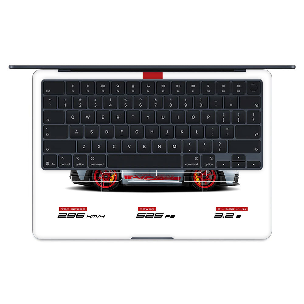 Porsche 911 GT3 RS MacBook Air 15 M5 2026 Laptop Skin