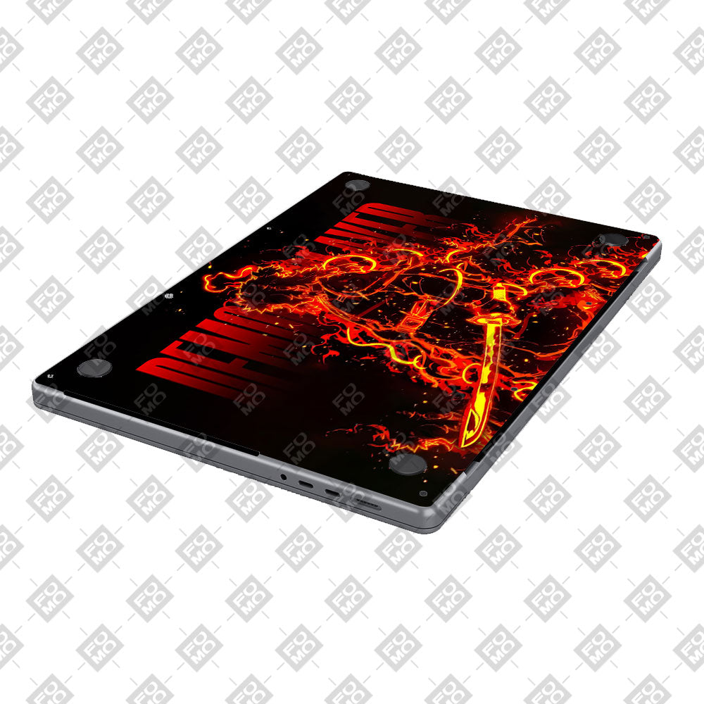 Rengoku Blazing Inferno MacBook Air 13 M5 2026 Laptop Skin