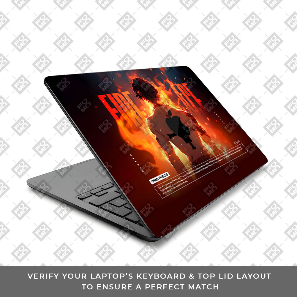 Fire Fist Ace MacBook Air 15 M5 2026 Laptop Skin