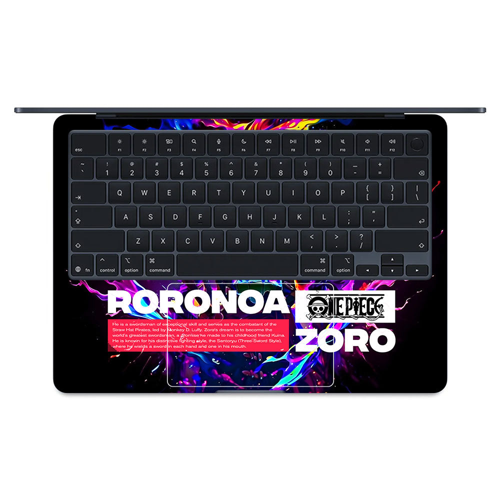 Zoro with Air 15 M5 2026n Flames MacBook Air 15 M5 2026 Laptop Skin