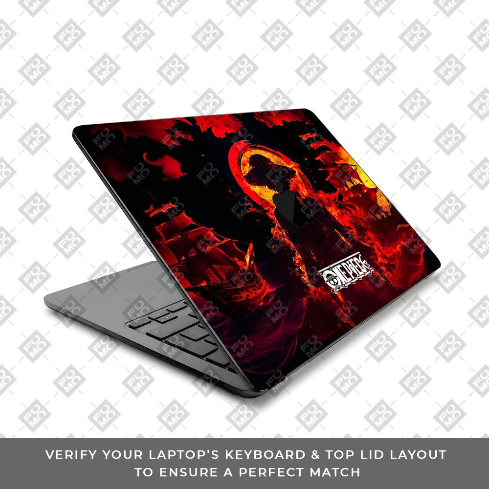 Luffy's Burning Tide MacBook Air 13 M5 2026 Laptop Skin