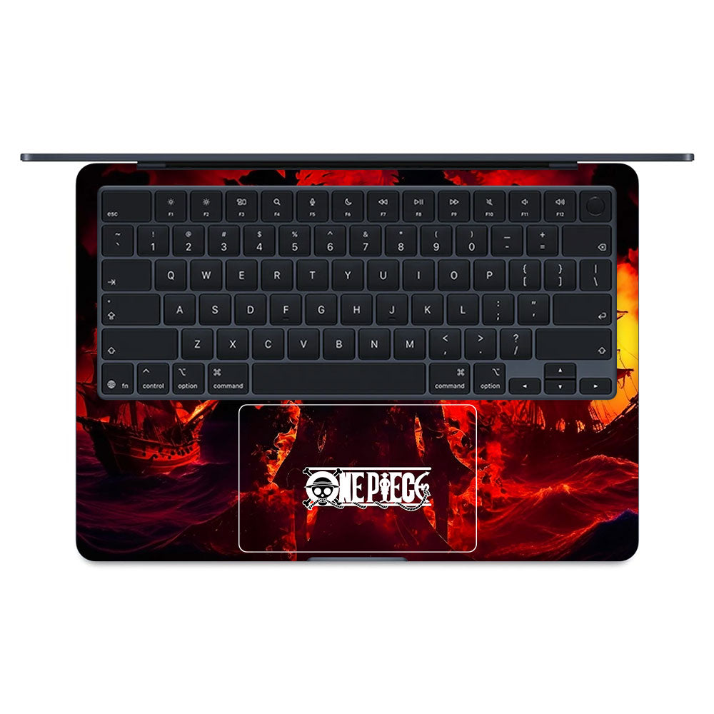 Luffy's Burning Tide MacBook Air 15 M5 2026 Laptop Skin