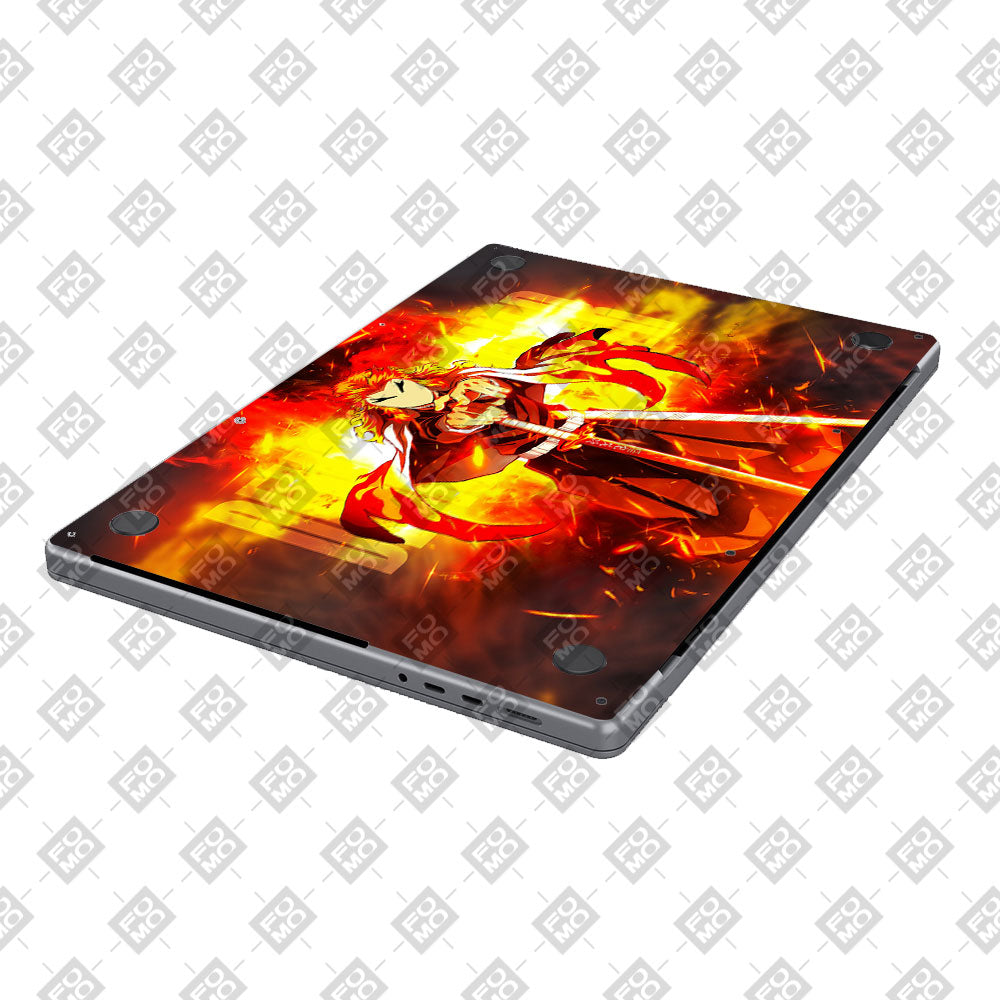 Flame Hashira Rengoku MacBook Air 15 M5 2026 Laptop Skin