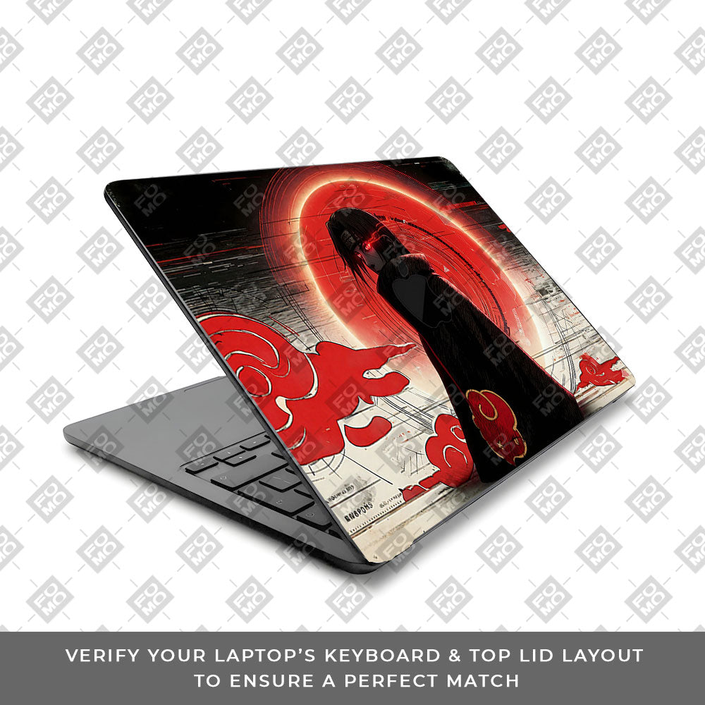 Itachi Uchiha Mark of the Akatsuki MacBook Air 15 M5 2026 Laptop Skin
