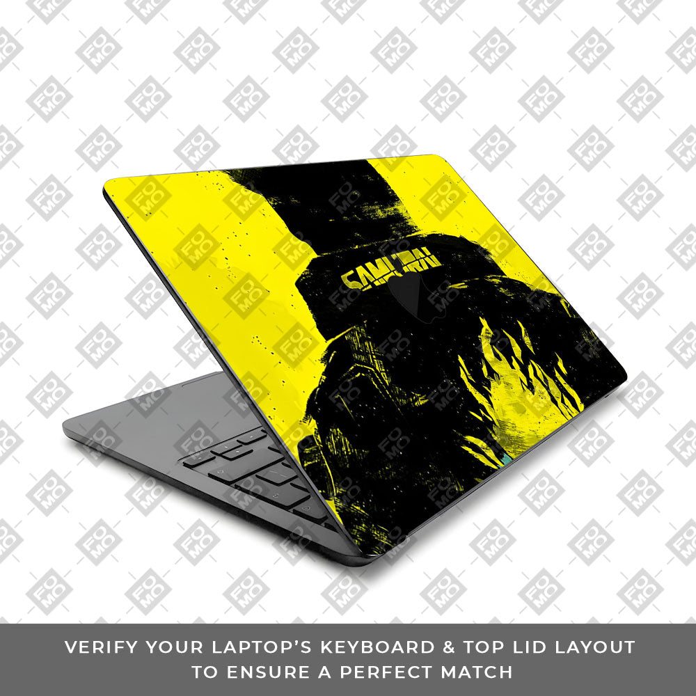 Backlit SAMURAI Jacket MacBook Air 15 M5 2026 Laptop Skin