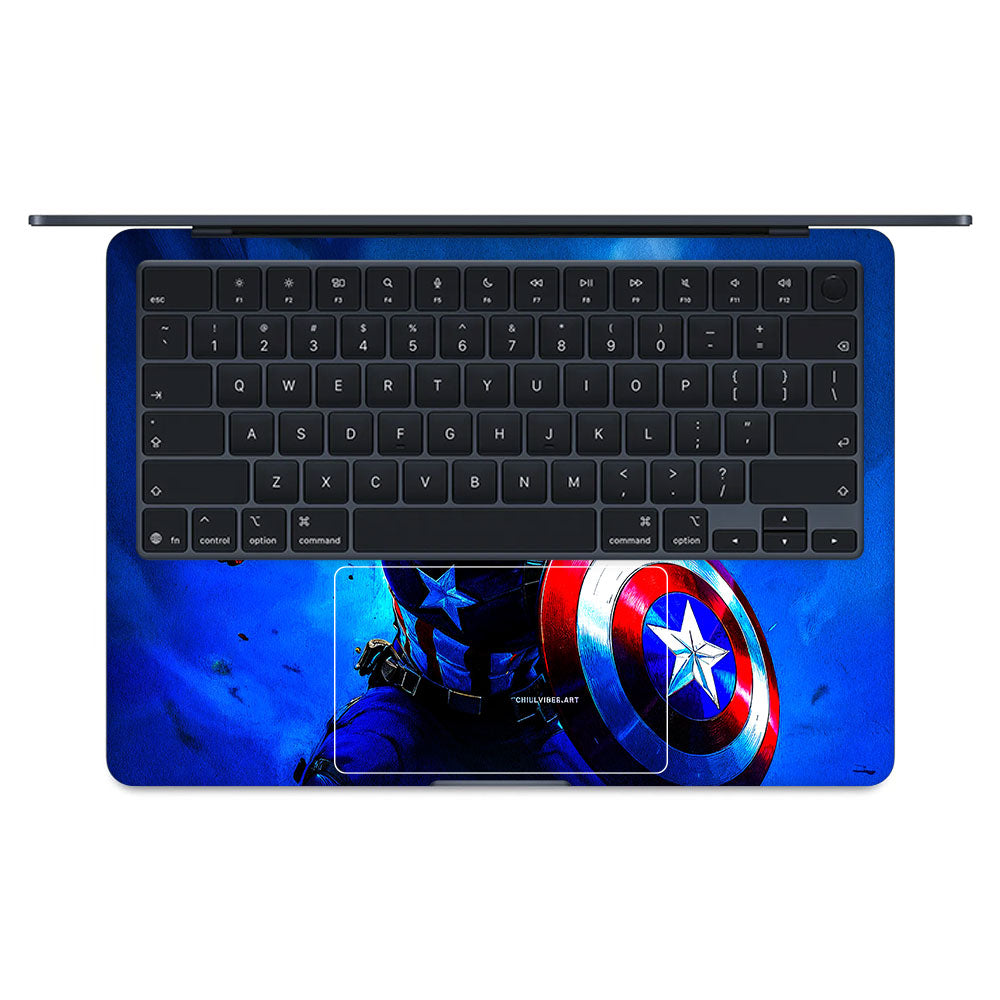 Shield of Justice Captain America MacBook Air 15 M5 2026 Laptop Skin
