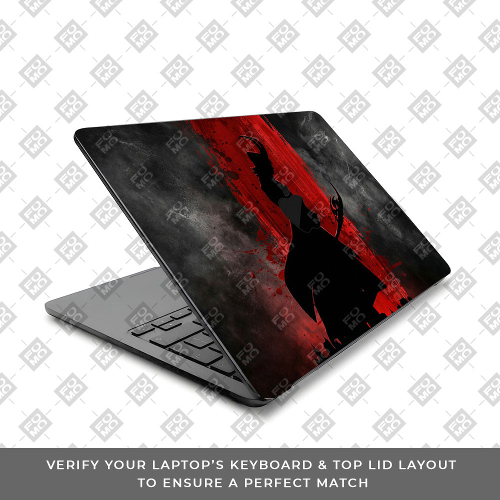 Loki Silhouette Red Strike MacBook Air 13 M5 2026 Laptop Skin
