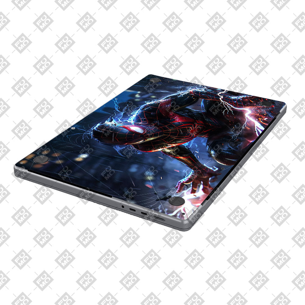 Miles Morales Shockwave MacBook Air 13 M5 2026 Laptop Skin