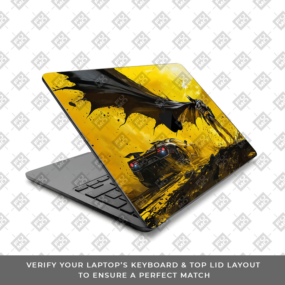 Dark Knight Velocity MacBook Air 13 M5 2026 Laptop Skin