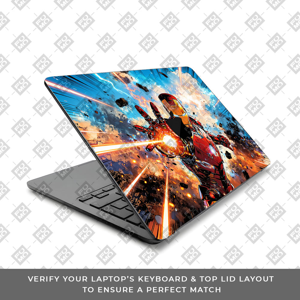 Iron Impact The Arc Reactor MacBook Air 13 M5 2026  Laptop Skin
