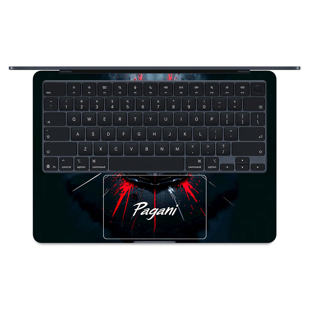 Pagani Midnight Impact MacBook Air 15 M5 2026  Laptop Skin