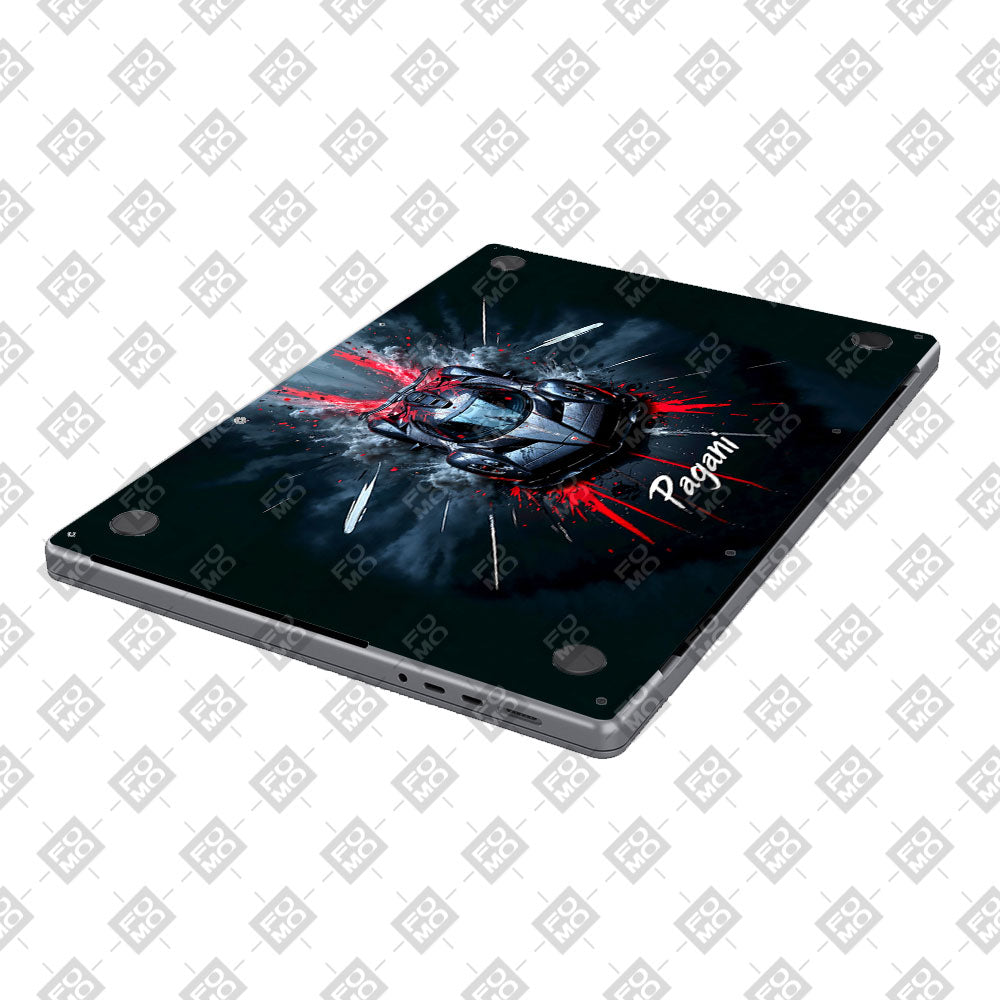Pagani Midnight Impact MacBook Air 13 M5 2026  Laptop Skin