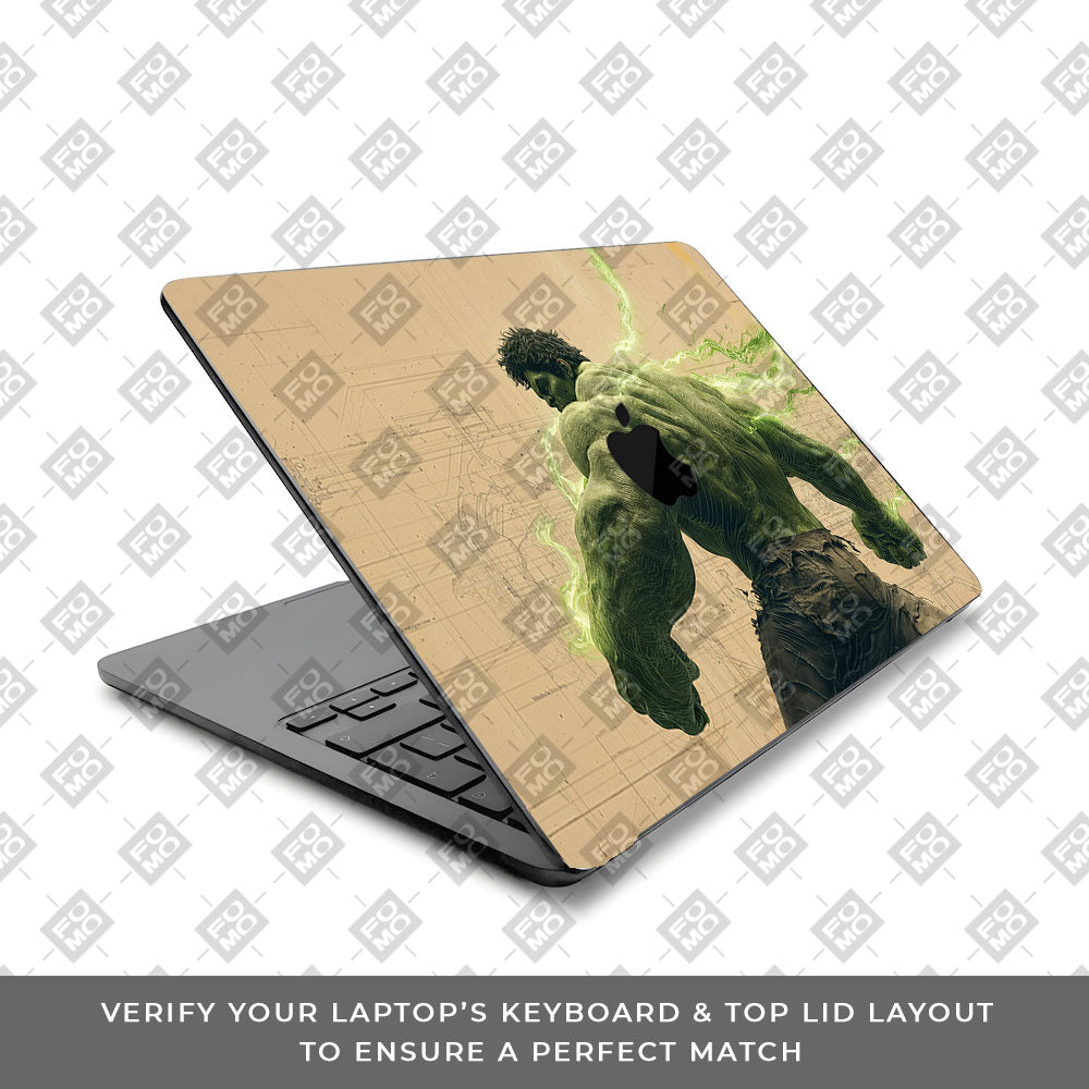 Hulk Unleashed MacBook Air 13 M5 2026 Laptop Skin