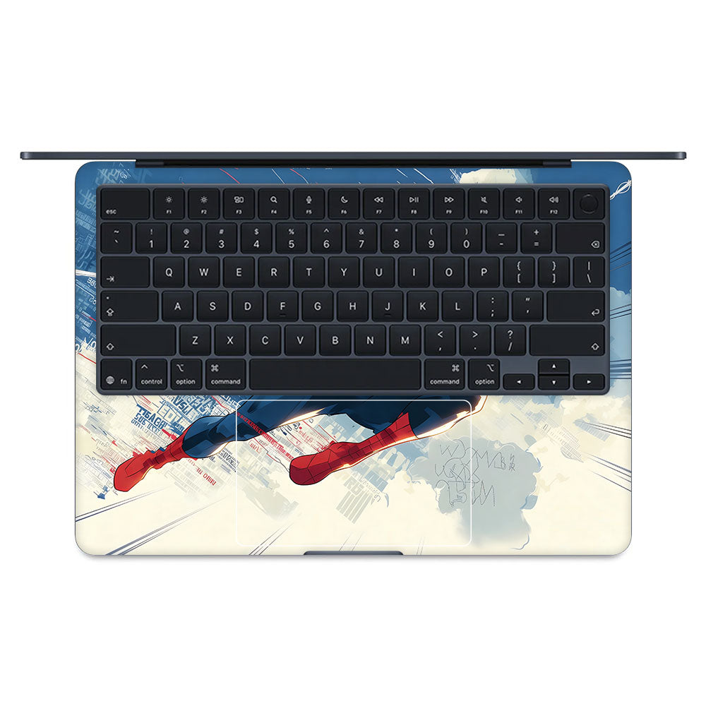 Spiderman Velocity MacBook Air 15 M5 2026 Laptop Skin