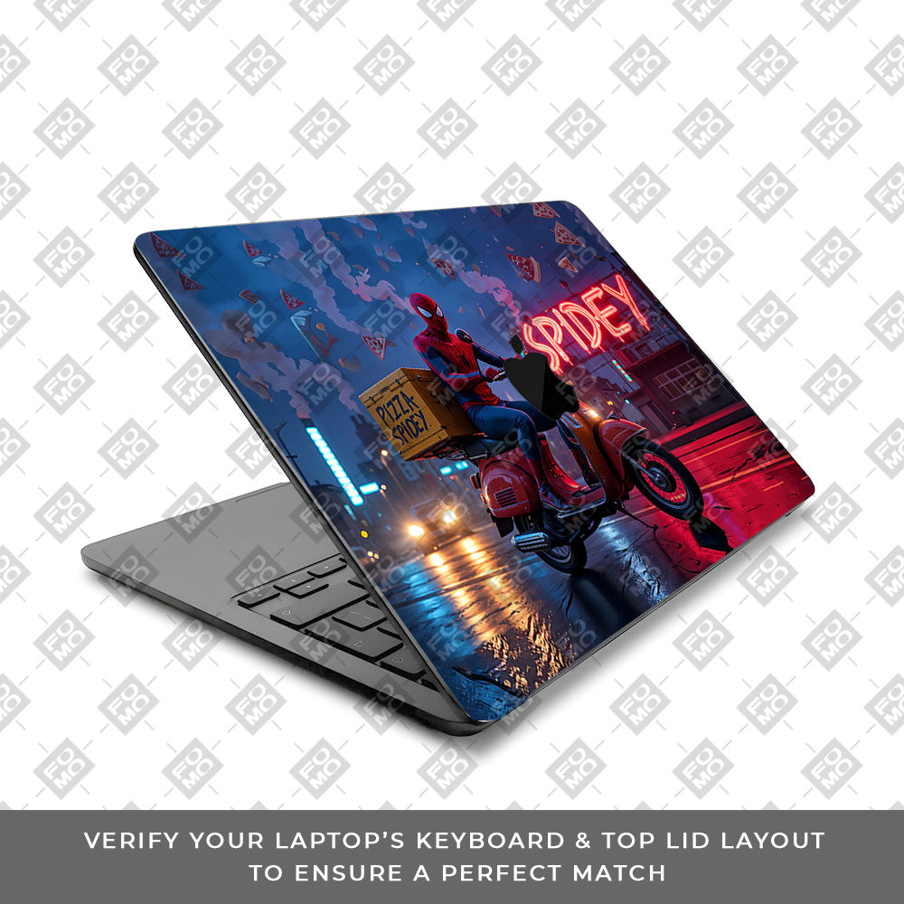 Pizza Spidey MacBook Air 13 M5 2026 Laptop Skin