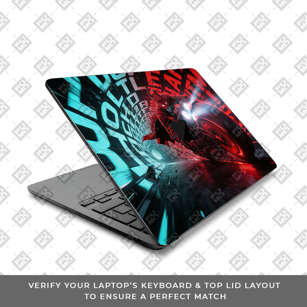 Dark Knight Overdrive MacBook Air 13 M5 2026 Laptop Skin