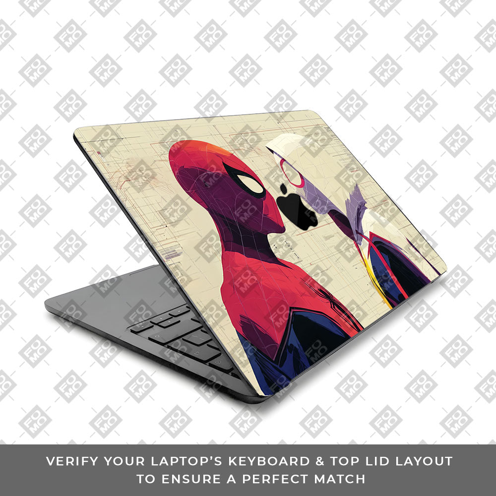 Spider Man X Spider Gwen MacBook Air 15 M5 2026 Laptop Skin