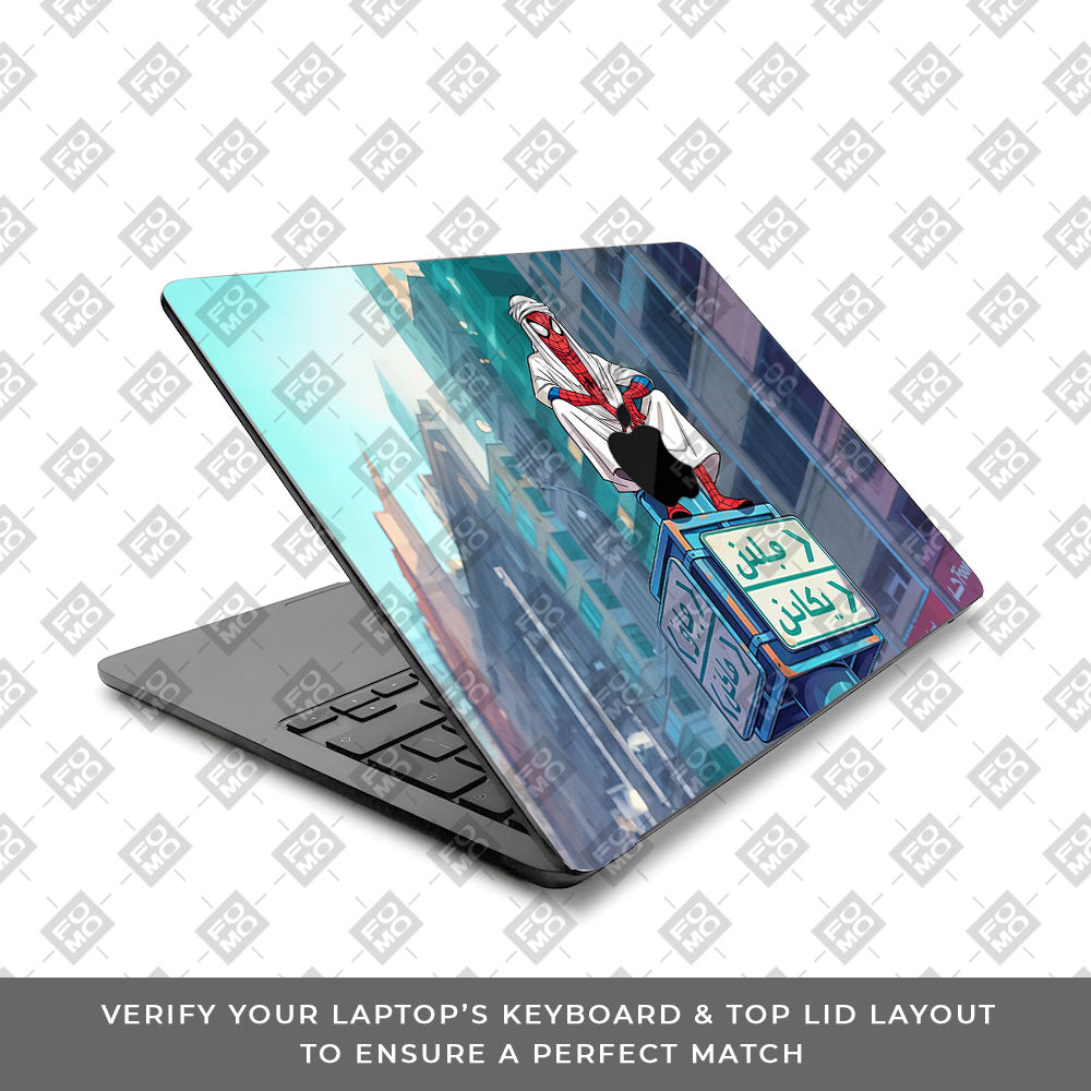 Arabian Spider Man MacBook Air 13 M5 2026 Laptop Skin