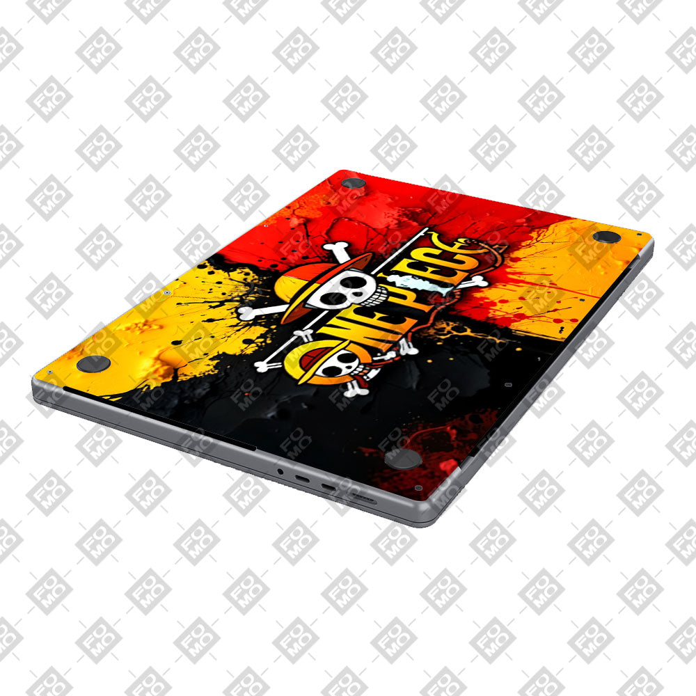 One Piece Paint Splash MacBook Air 13 M5 2026 Laptop Skin