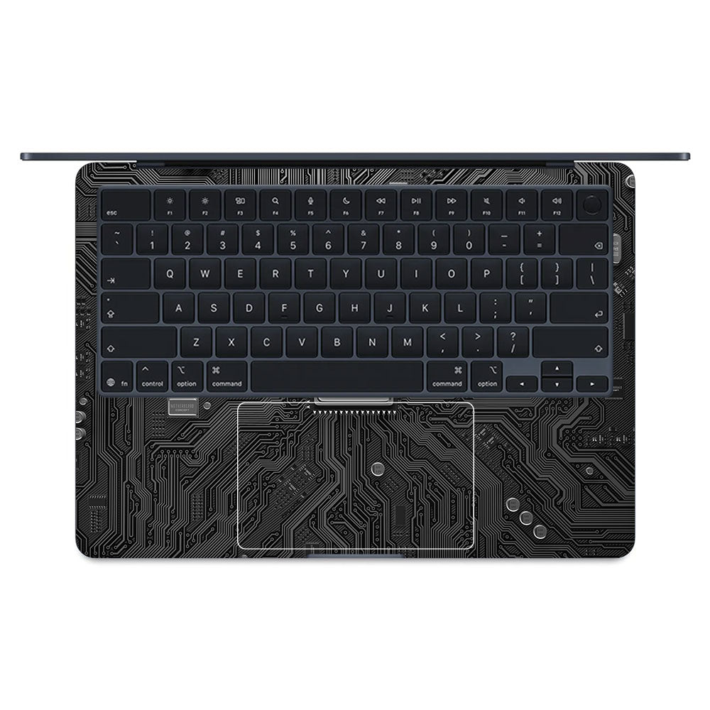 FOMO Circuit Dark Mode MacBook Air 13 M5 2026 Laptop Skin