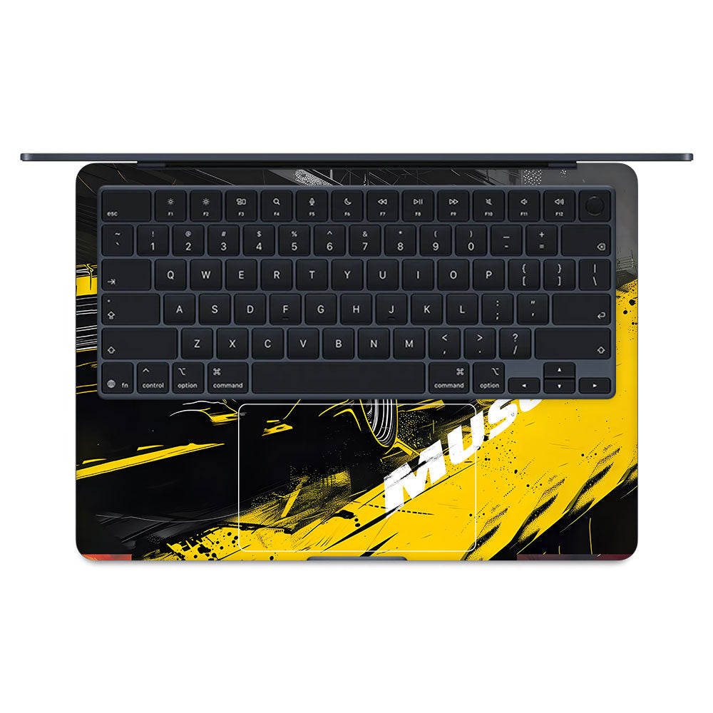Black Muscle MacBook Air 13 M5 2026 Laptop Skin