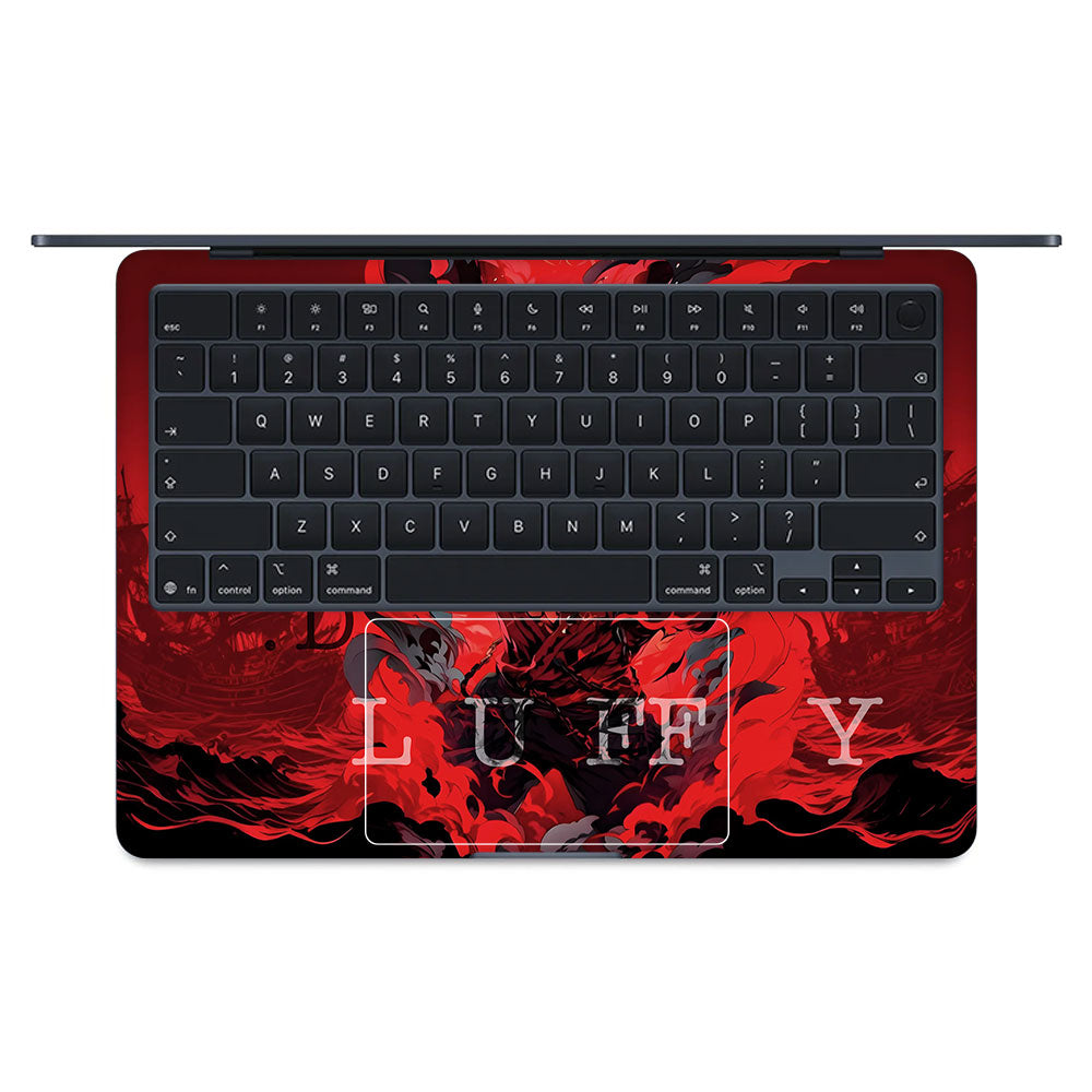 Red King Luffy MacBook Air 13 M5 2026 Laptop Skin