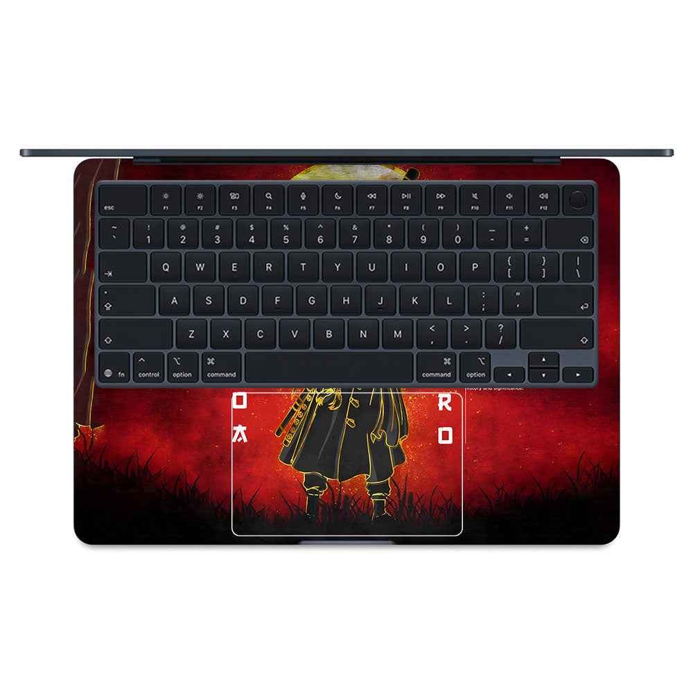 Zoro Under Golden Moon MacBook Air 13 M5 2026 Laptop Skin