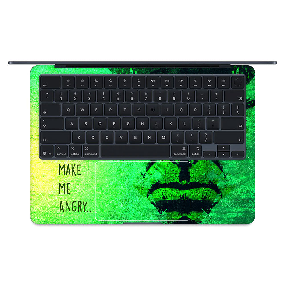 Hulk Don't Make Me Angry MacBook Air 13 M5 2026 Laptop Skin