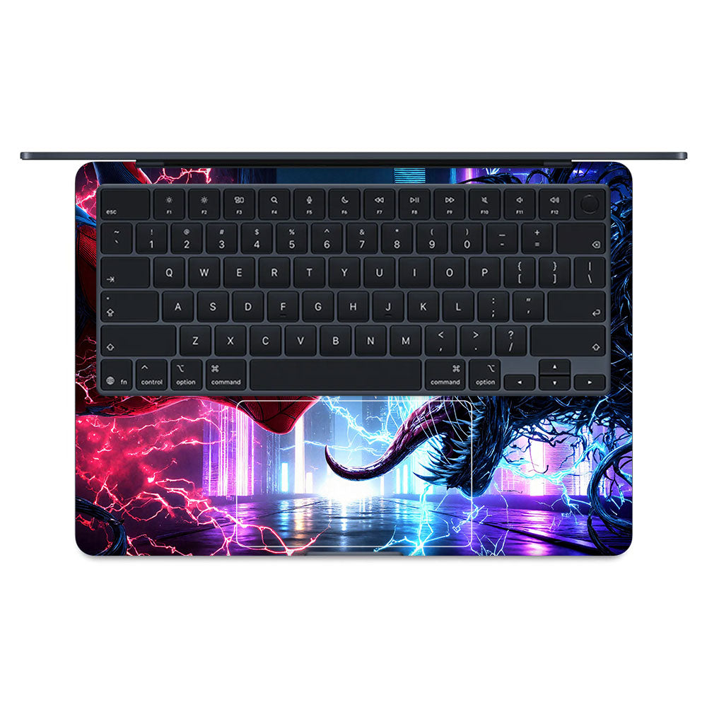 Spiderman vs Venom Showdown MacBook Air 13 M5 2026 Laptop Skin