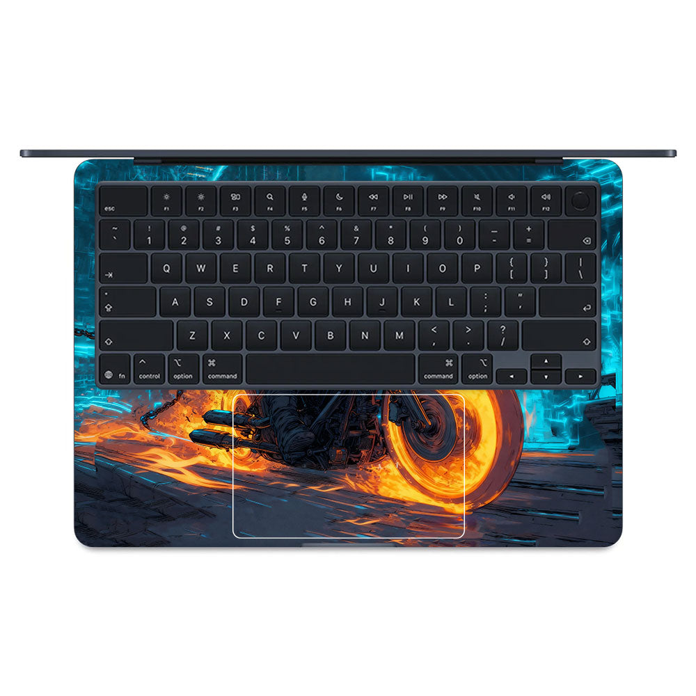 Hellfire Rider MacBook Air 13 M5 2026 Laptop Skin